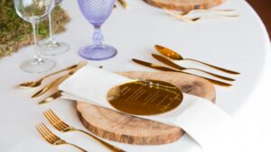 Detalhes de mesa de casamento